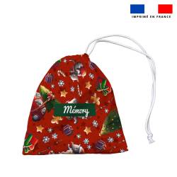 Patron imprimé pour jeu memory motif souris de noel - Création Stillistic