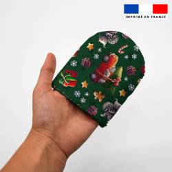 Kit mini-gants nettoyants motif souris de noel - Création Stillistic