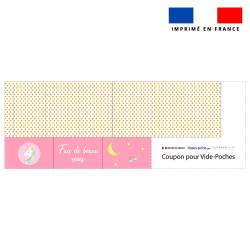 Coupon pour vide-poches motif licorne rose