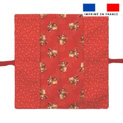 Kit protège livret de famille motif bébé castor - Création Stillistic