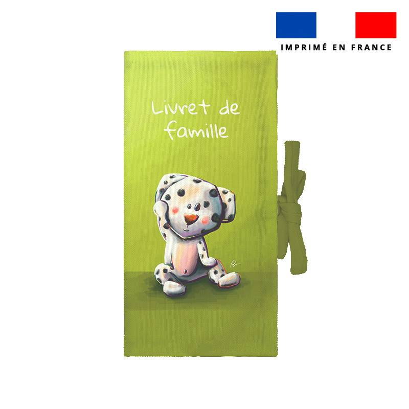 Kit protège livret de famille motif bébé dalmatien - Création Stillistic