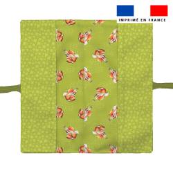 Kit protège livret de famille motif bébé renard - Création Stillistic