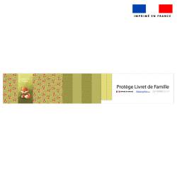 Kit protège livret de famille motif renard - Création Stillistic