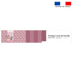 Kit protège livret de famille motif tigre blanc - Création Stillistic