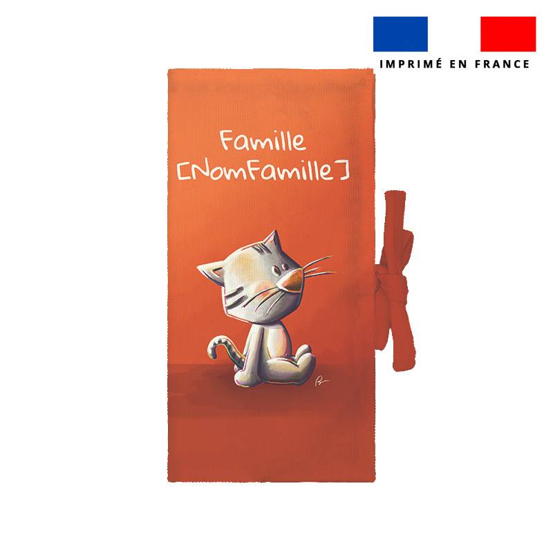 Kit protège livret de famille personnalisé - Bébé chat - Création Stillistic