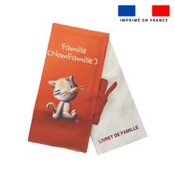 Kit protège livret de famille personnalisé - Bébé chat - Création Stillistic