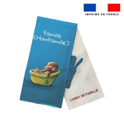 Kit protège livret de famille personnalisé - Bébé loutre - Création Stillistic