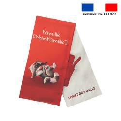 Kit protège livret de famille personnalisé - Bébé raton - Création Stillistic