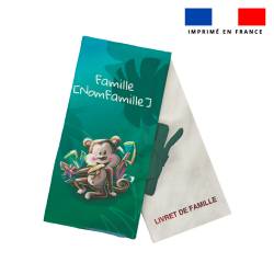 Kit protège livret de famille personnalisé - Singe - Création Stillistic