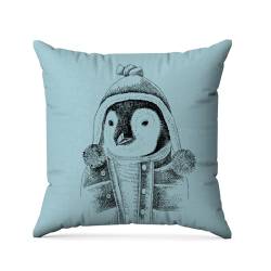 Coupon 45x45 cm motif pingouin hipster