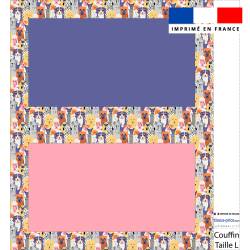 Kit couffin pour animaux motif chiens colorés