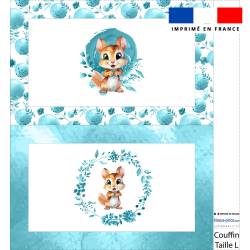 Kit couffin pour animaux motif écureuil aquarelle