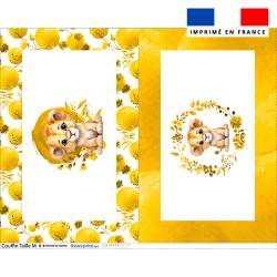 Kit couffin pour animaux motif lionceau aquarelle