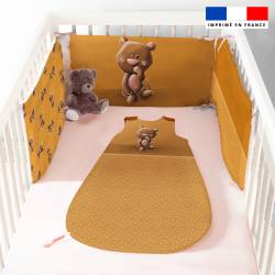 Coupon pour tour de lit motif bébé ours - Création Stillistic