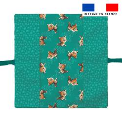 Kit protège livret de famille motif bébé guépard - Création Stillistic