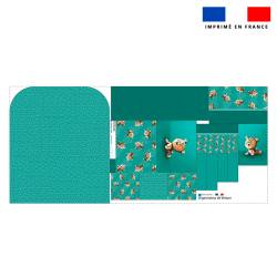 Patron pour organisateur de voiture motif bébé guépard + Coupon pochette Offert - Création Stillistic