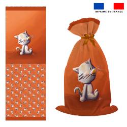 Kit sac à jouets motif bébé chat - Création Stillistic