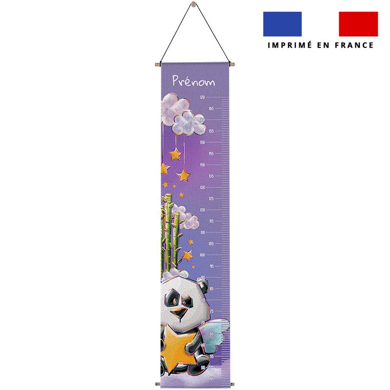 Coupon pour toise personnalisé - Panda ange - Création Stillistic