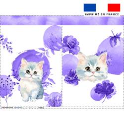 Kit sac à jouets motif chat aquarelle