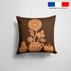 Coupon 45x45 cm motif éclat d'automne