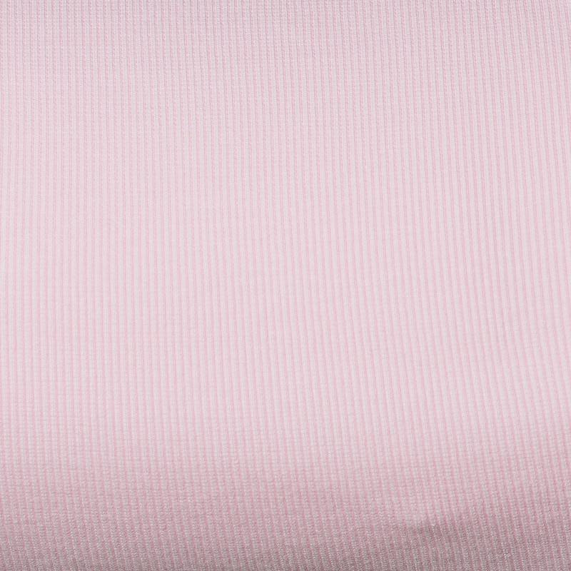 Tissu tubulaire bord-côte maille rose pastel